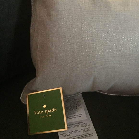 Kate Spade NWT Natural Metallic Decorative Pillow - Picture 5 of 8